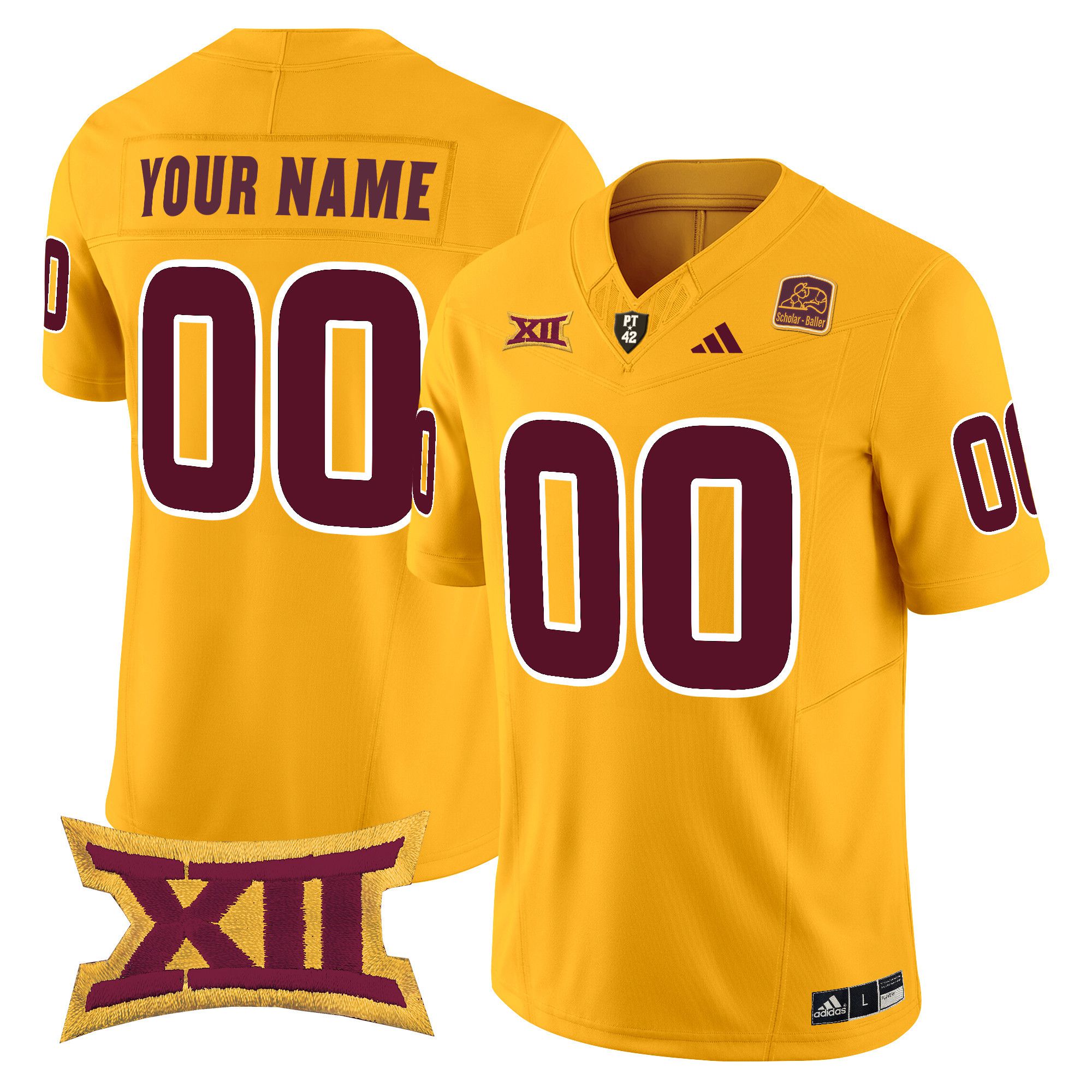 Men Arizona State Sun Devils Yellow 2024 Vapor Limited Custom NCAA Jersey->customized ncaa jersey->Custom Jersey